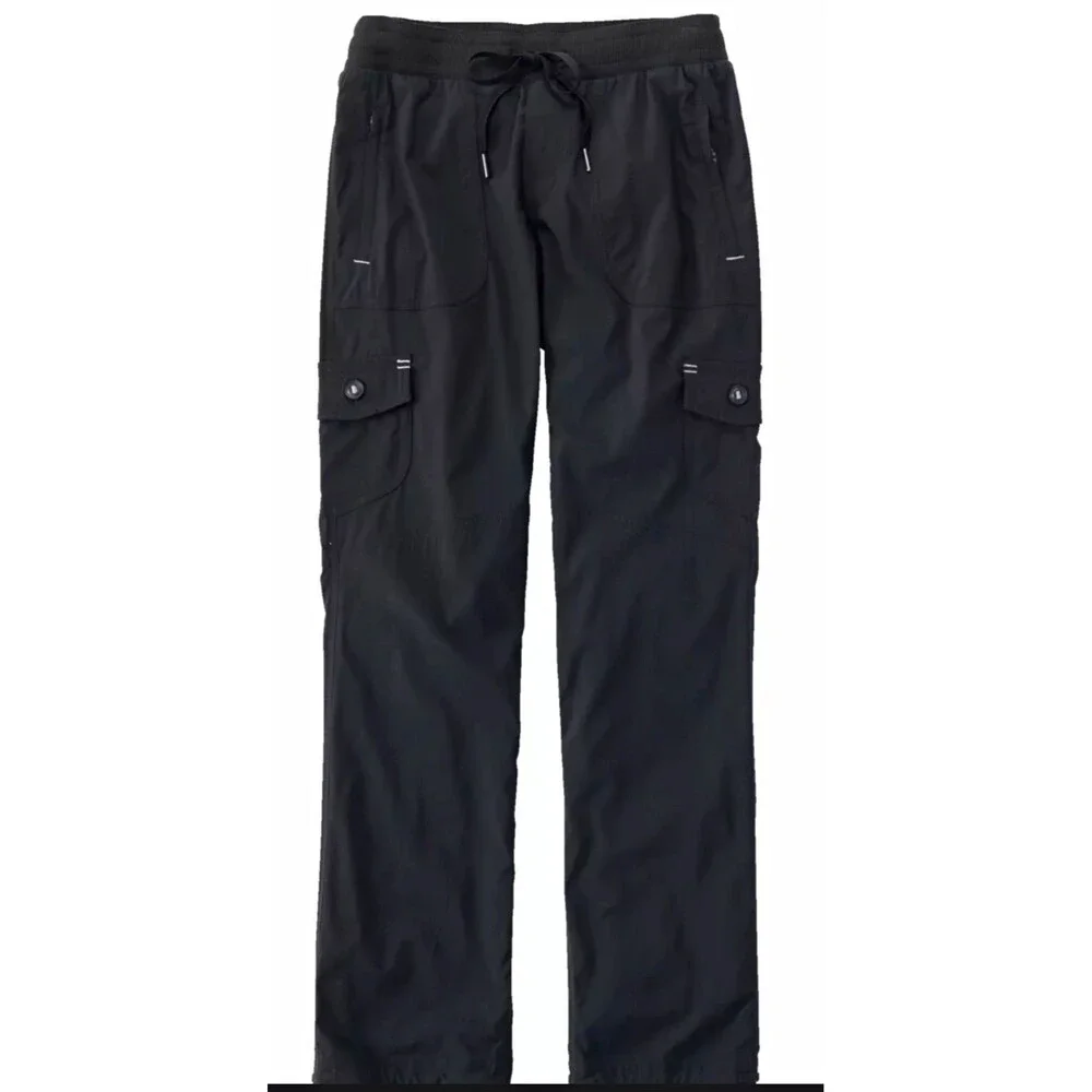 L.L.Bean  Women's  Vista Camp Pant Cargo Straight Leg Medium Black